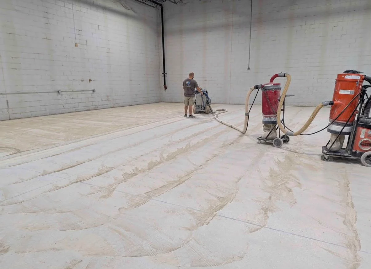 Two-story grinding job
