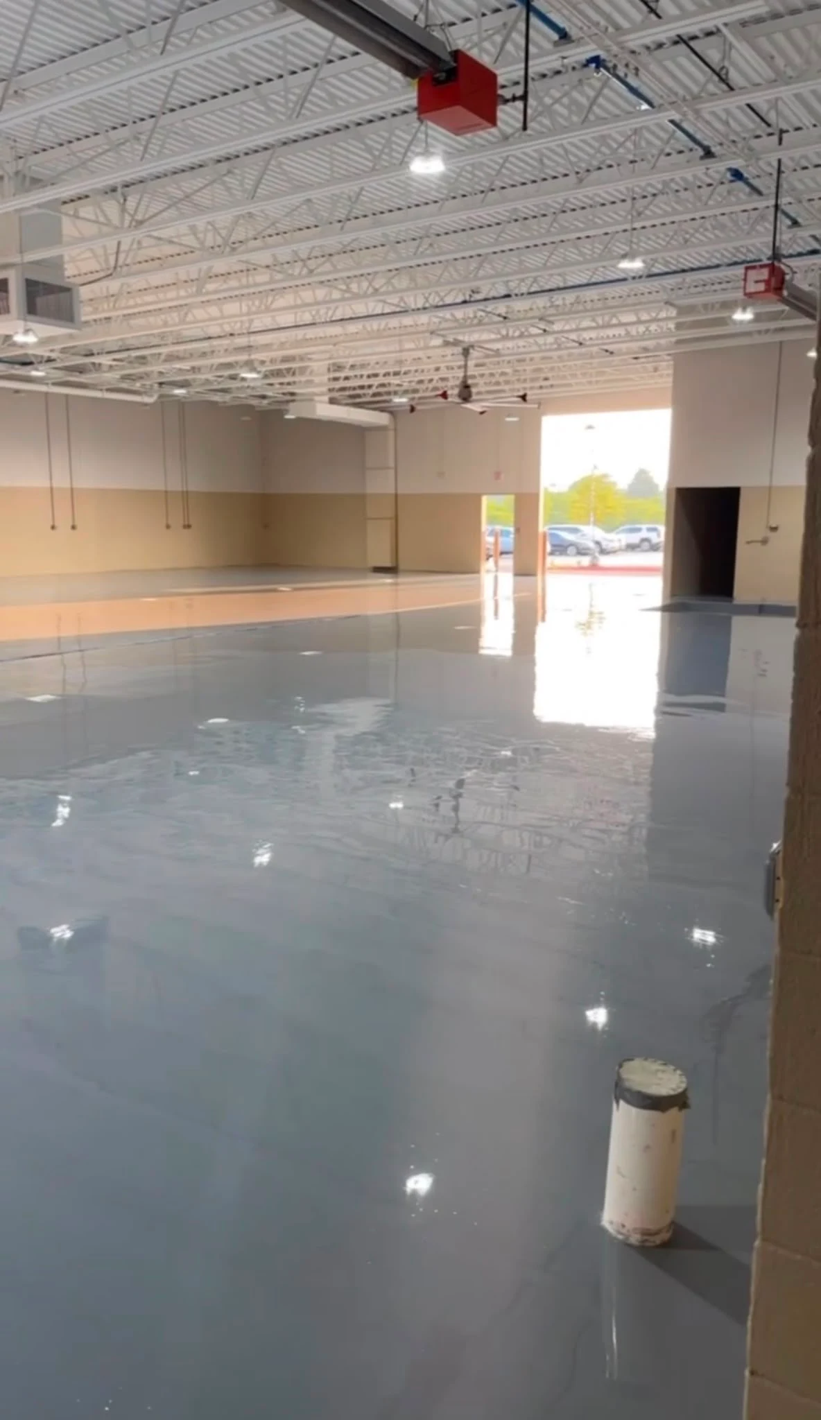 Solid color epoxy close-up