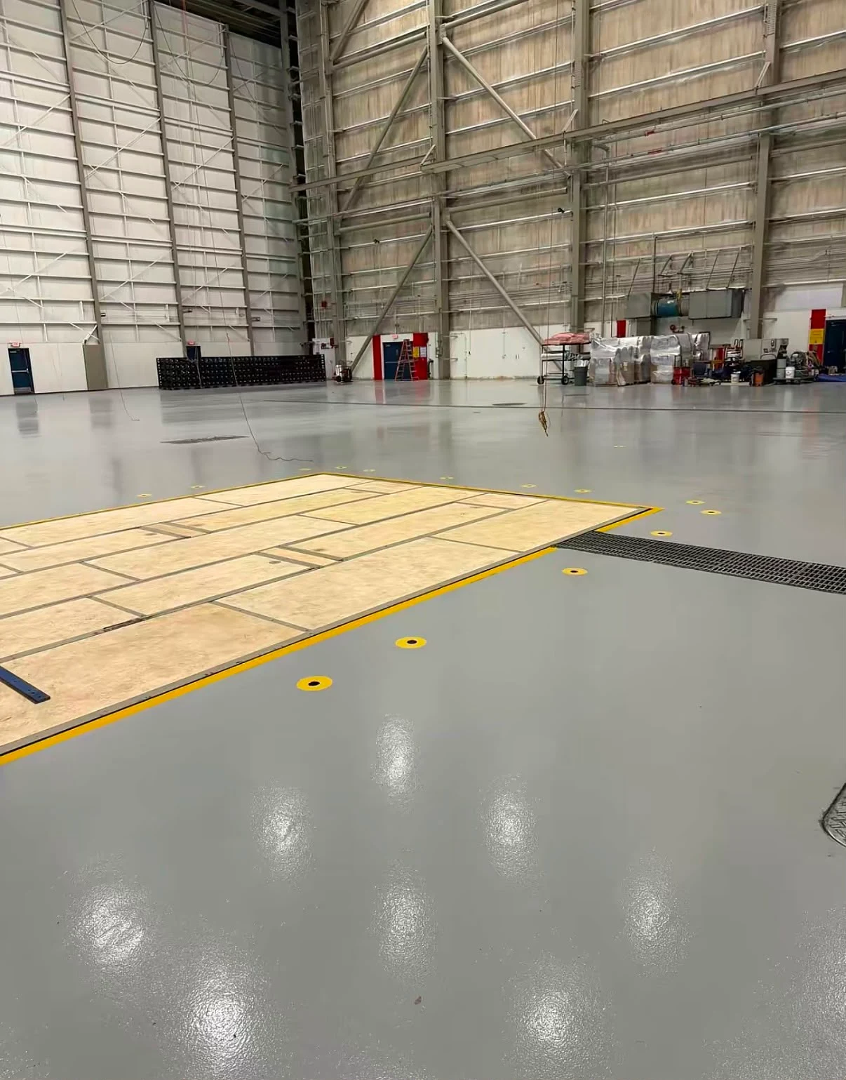 United hangar floor