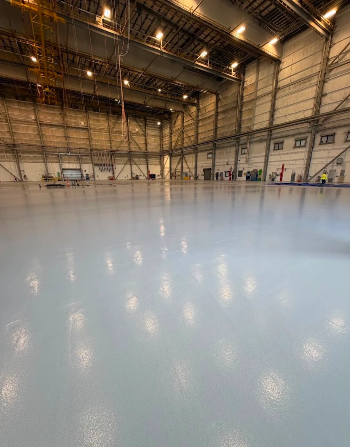 United hangar floor